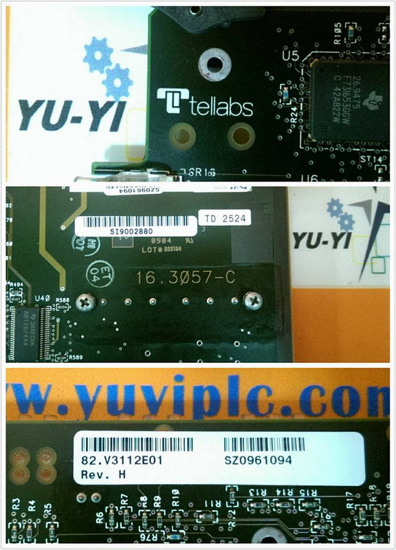 TELLABS 16.3057-C BOARD REV.H FOR TELLABS 3100 - 裕益科技自動化設備可程式編碼器PLC分散式 ...